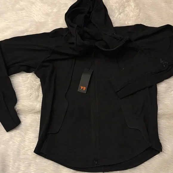 Y-3 Black Zip Up Sweater - Picture 3 of 4